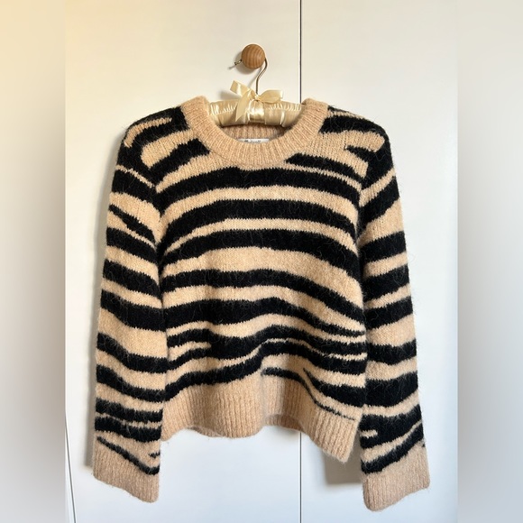 Madewell tiger striped alpaca wool mix sweater. XS. Excellent condition. - Picture 3 of 4